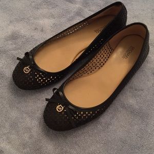 Michael Kors Black Ballet Flats